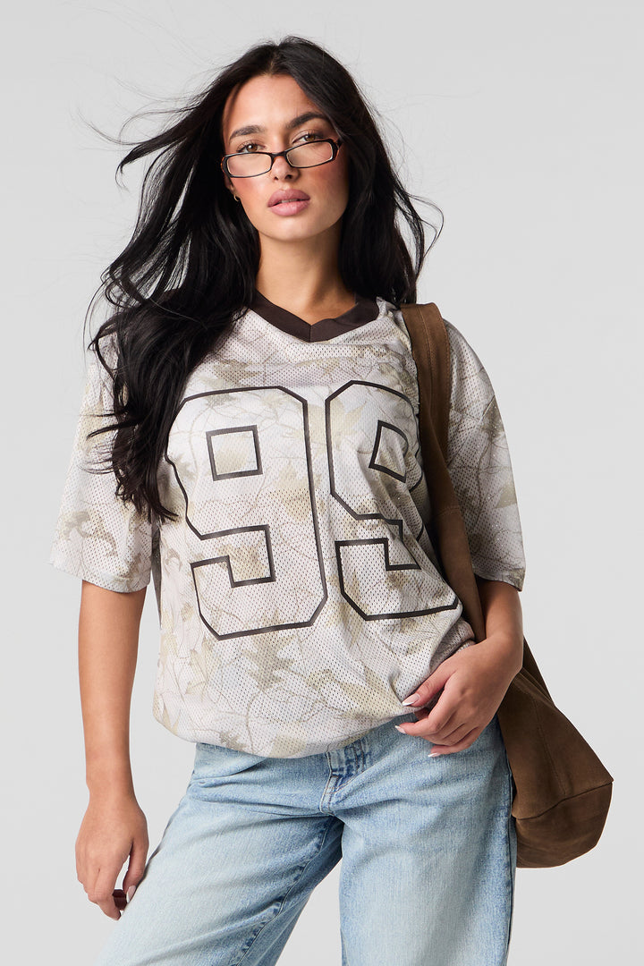Jersey de football en filet imprimé