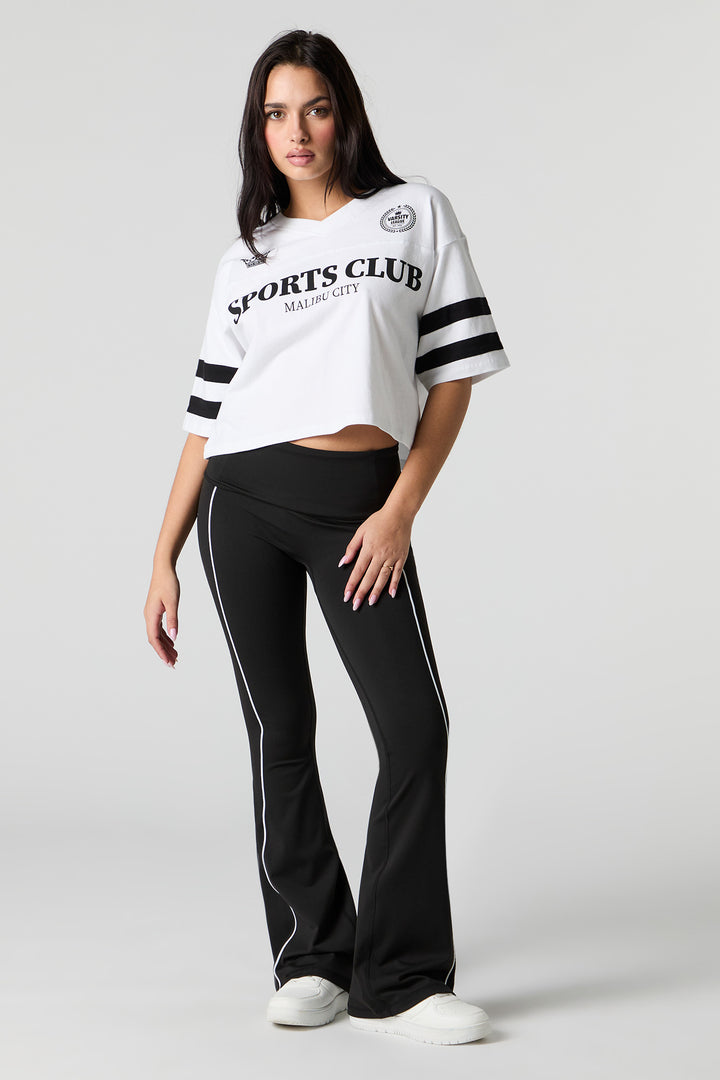 Pantalon évasé à détail passepoil Sommer Ray Active