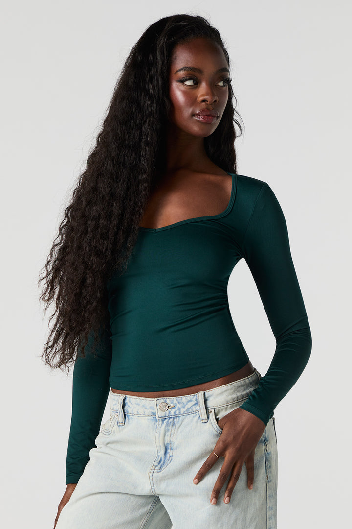 Contour Sweetheart Long Sleeve Top