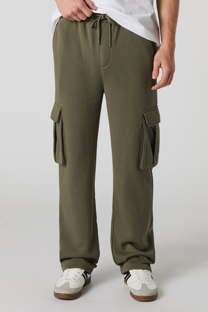 Pantalon cargo en molleton