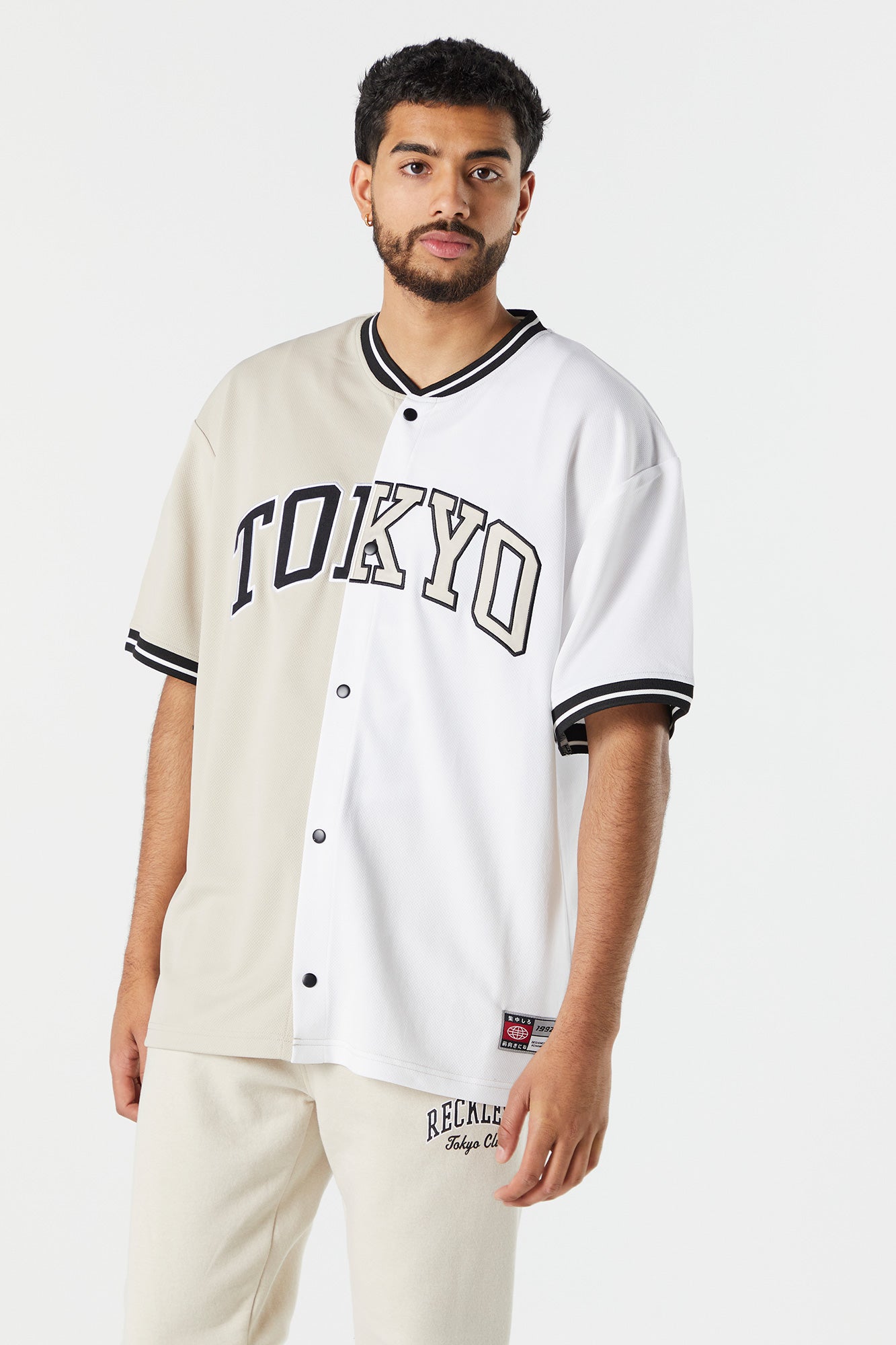 Tokyo Graphic Colourblock Baseball Jersey