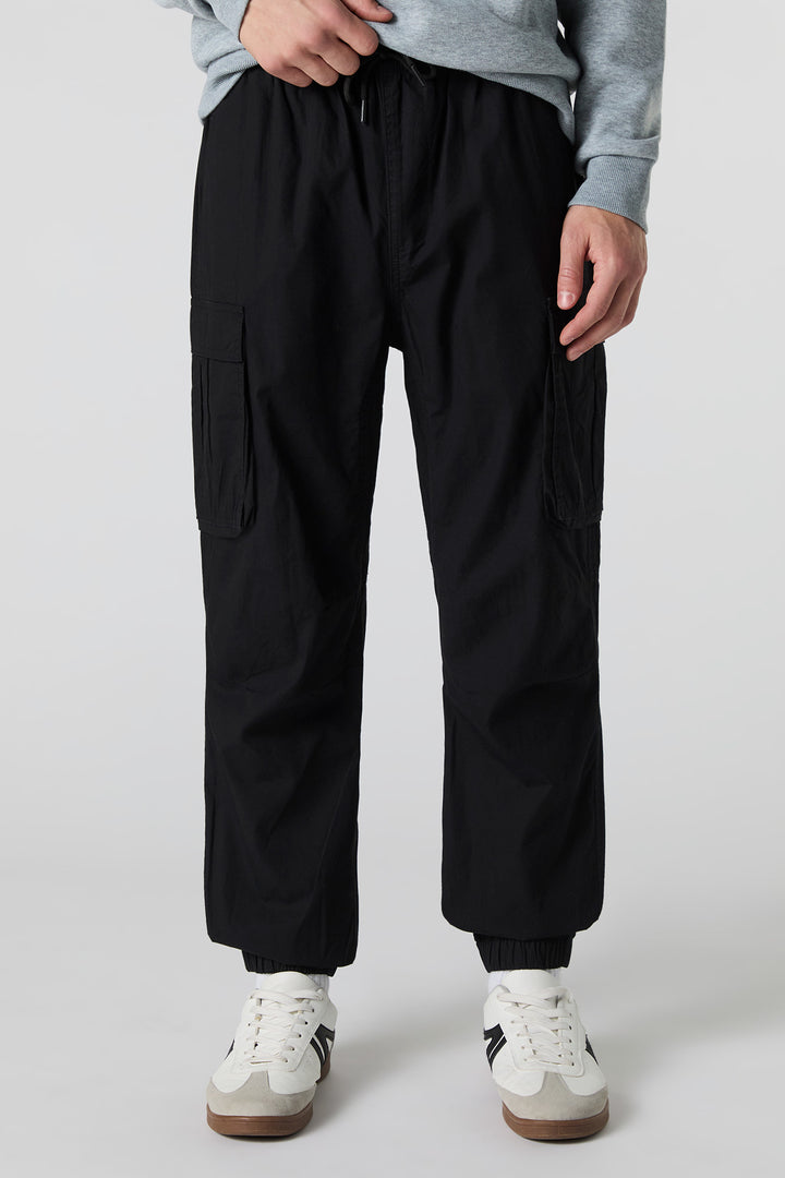 Jogger cargo en popeline