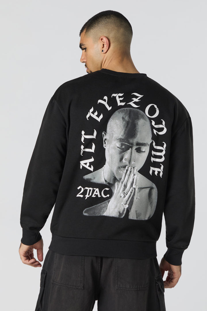 Chandail en molleton à imprimé Tupac