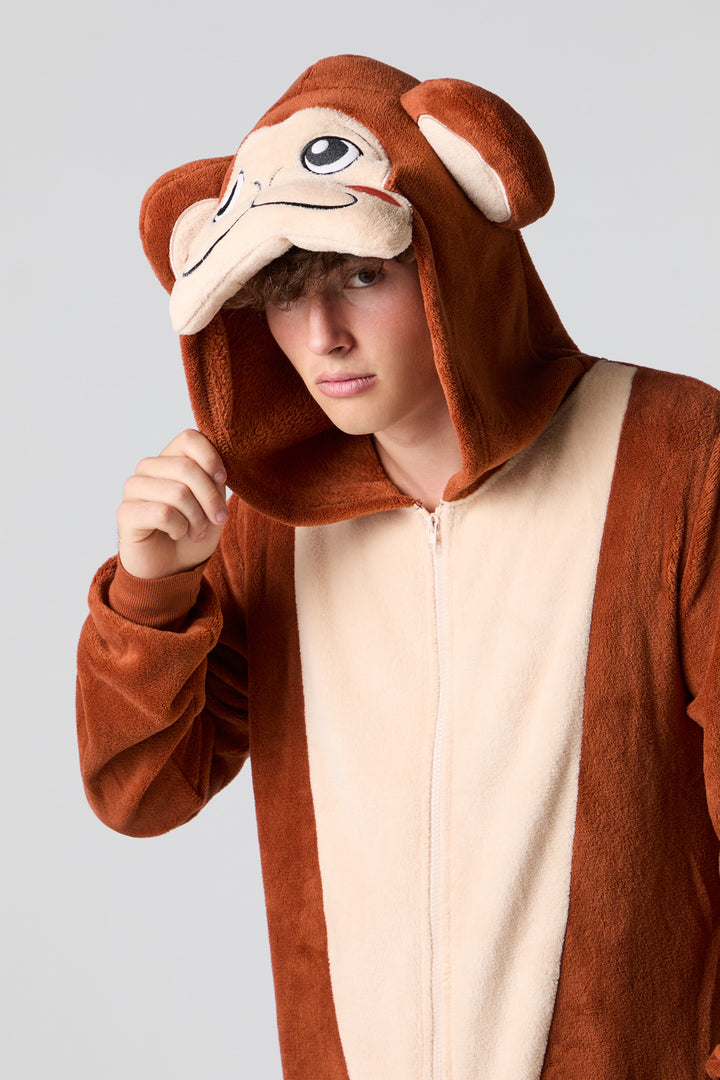 Combinaison en peluche singe 3D