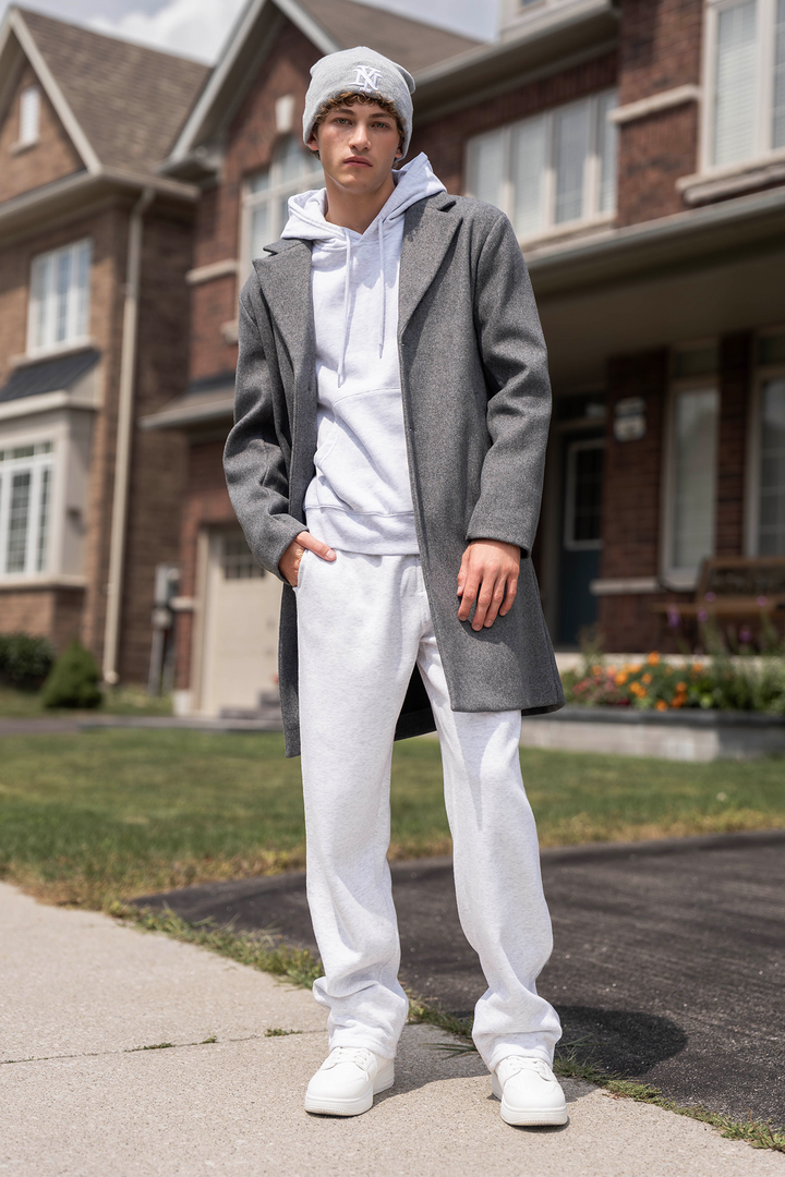 Button Front Peacoat
