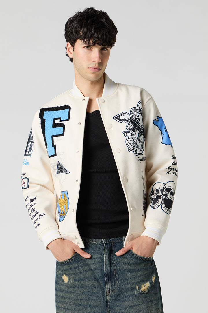 Chenille Embroidered Varsity Jacket