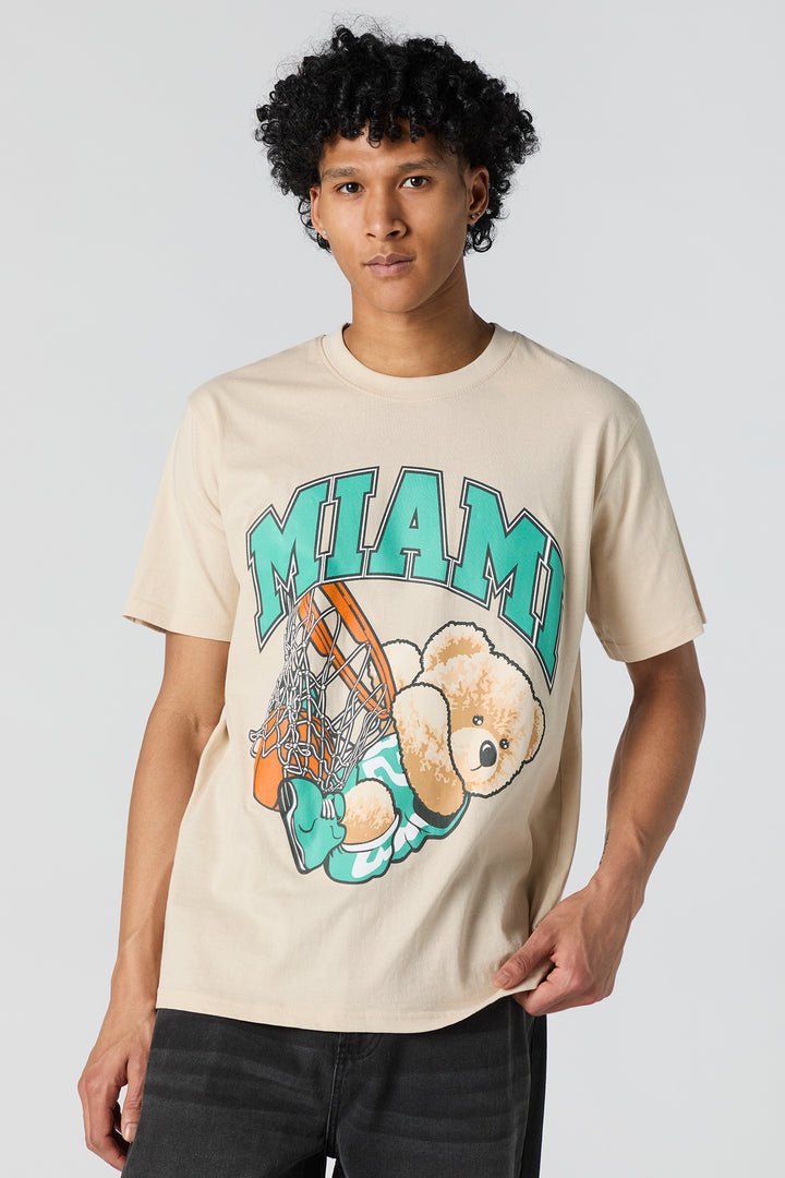 T-shirt à imprimé Miami Basketball Bear