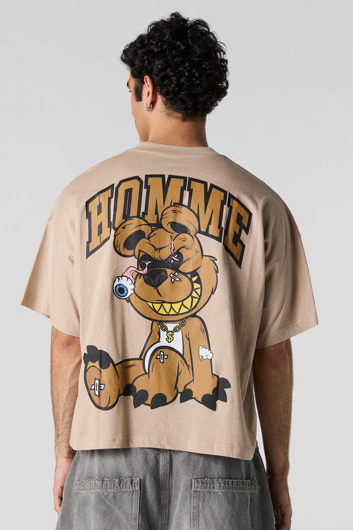 Broken Bear Graphic Boxy T-Shirt