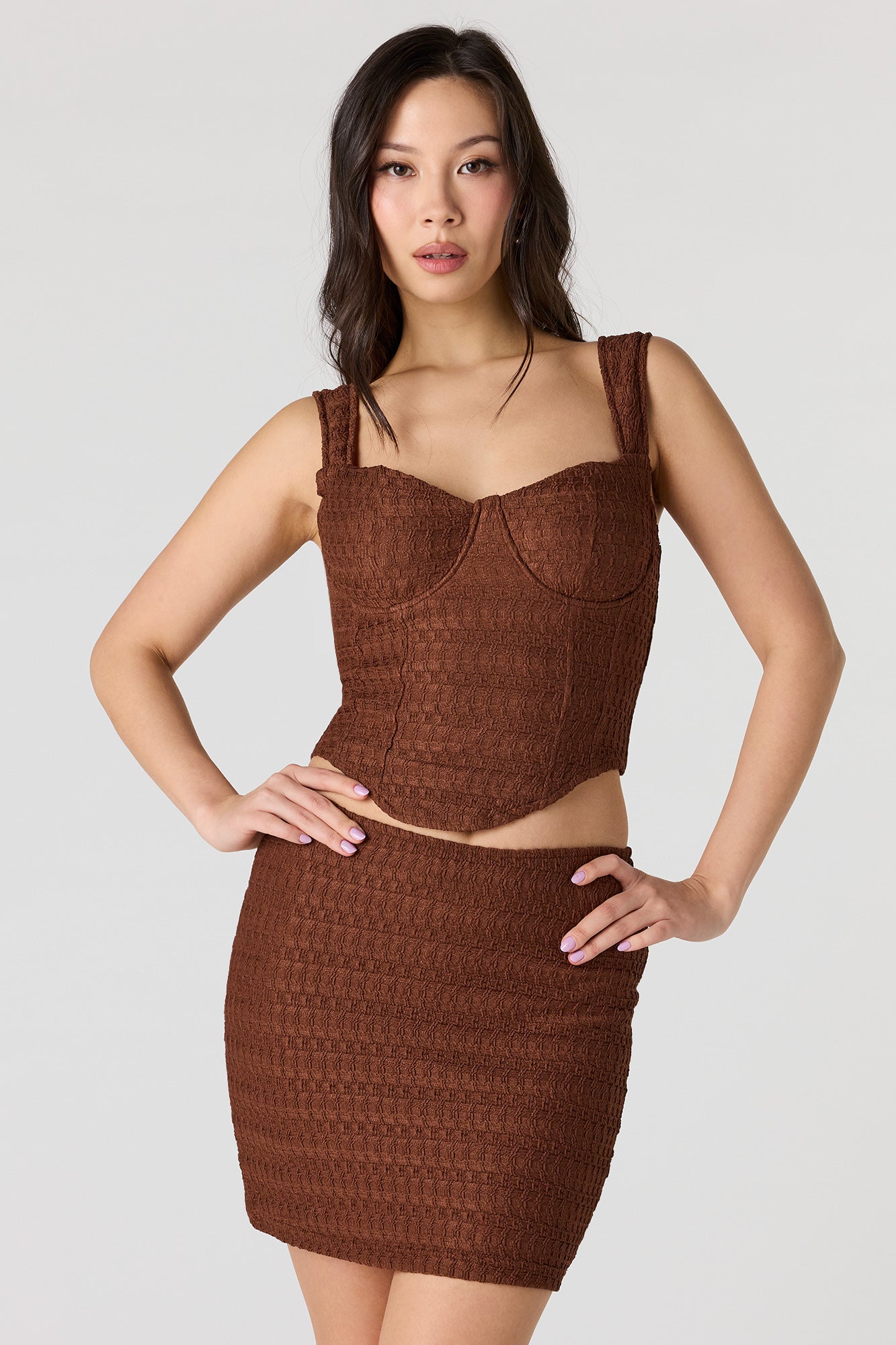 Puckered Knit Mini Skirt – Urban Planet