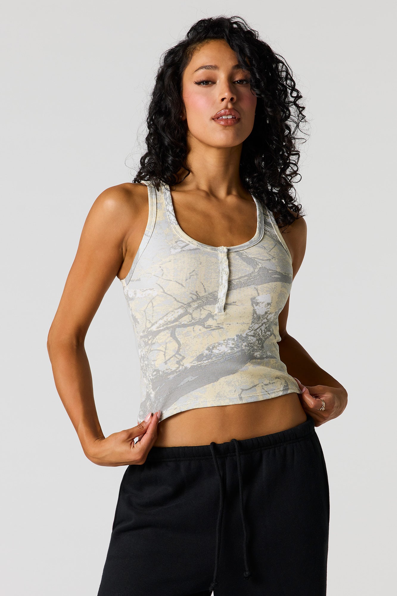 Ribbed Henley Tank – Urban Planet