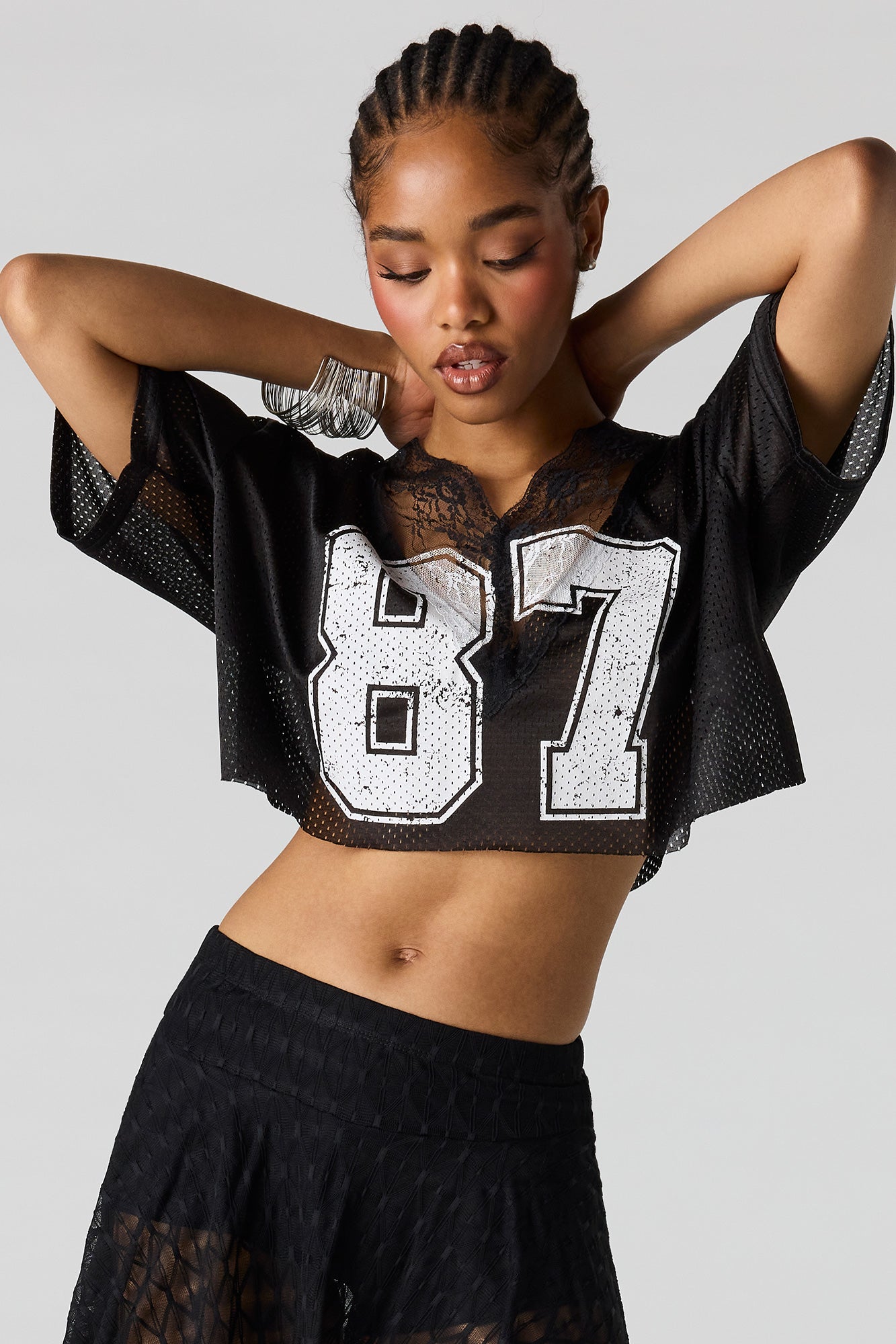 Lace Trim Graphic Jersey – Urban Planet