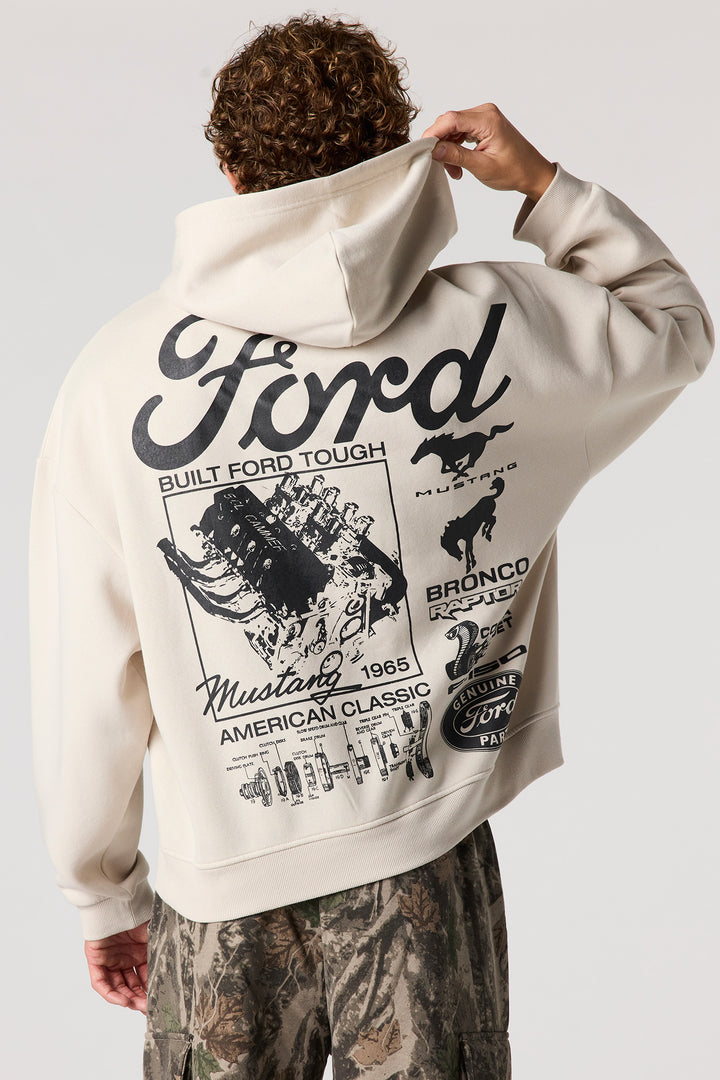 Ford Graphic Fleece Boxy Hoodie