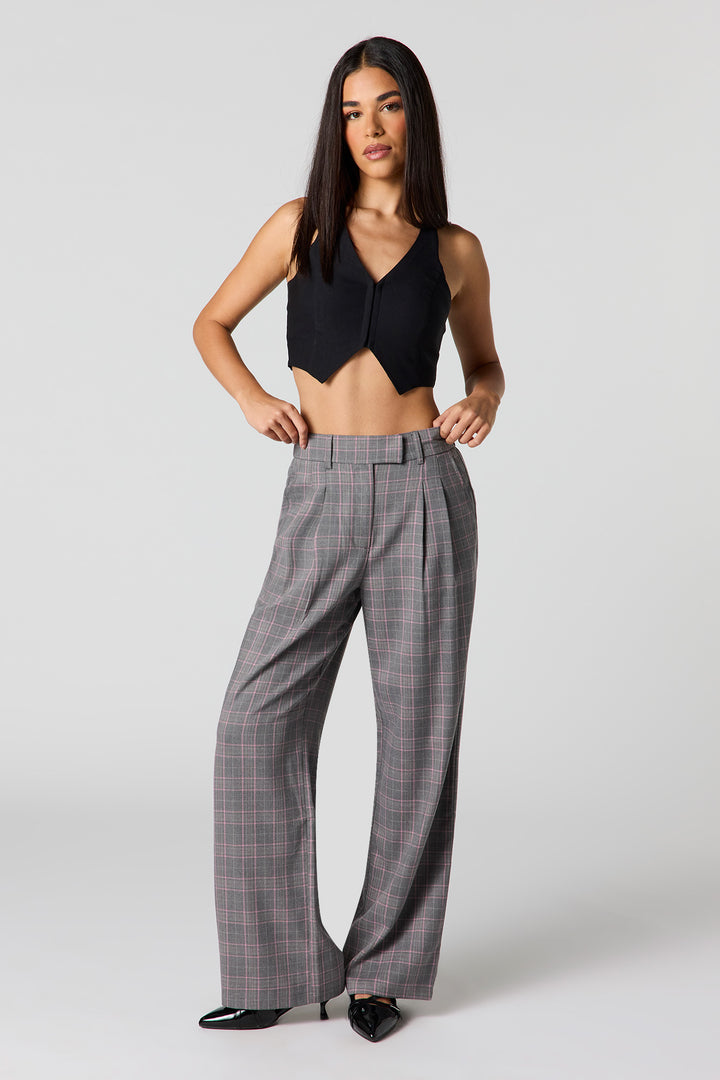 Pleated Wide Leg Dress Pant