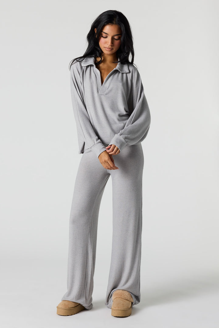 Pantalon à jambe large avec taille coulissante