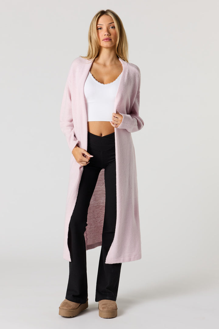 Mossy Knit Maxi Cardigan