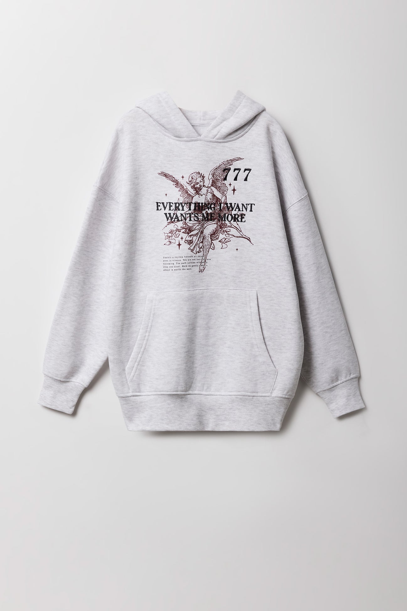 UNBOUND ESSENTIALS GIRLS FLEECE SWEATSHIRT - NAVY