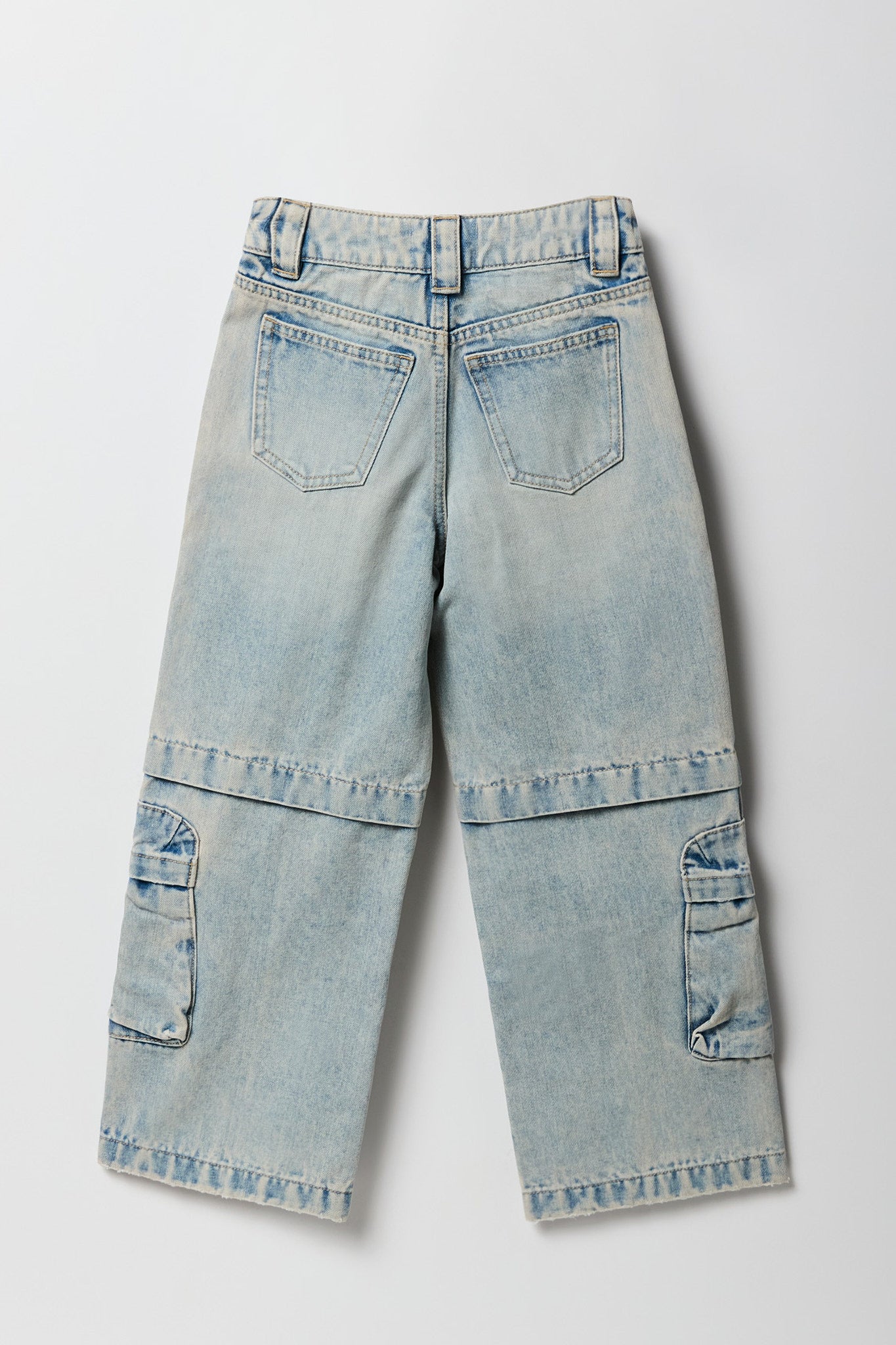 Pantalon Cargo Fille Jambes Larges - Danse Streetwear - Tissu Léger Polyester - Poches Pratiques - 4-15 Ans