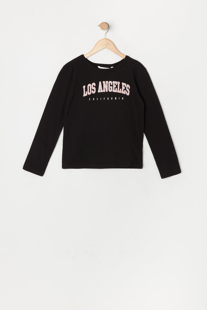 Girls Los Angeles Graphic Long Sleeve Top