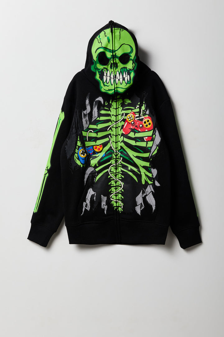 Kids Skeleton Full Zip Hoodie