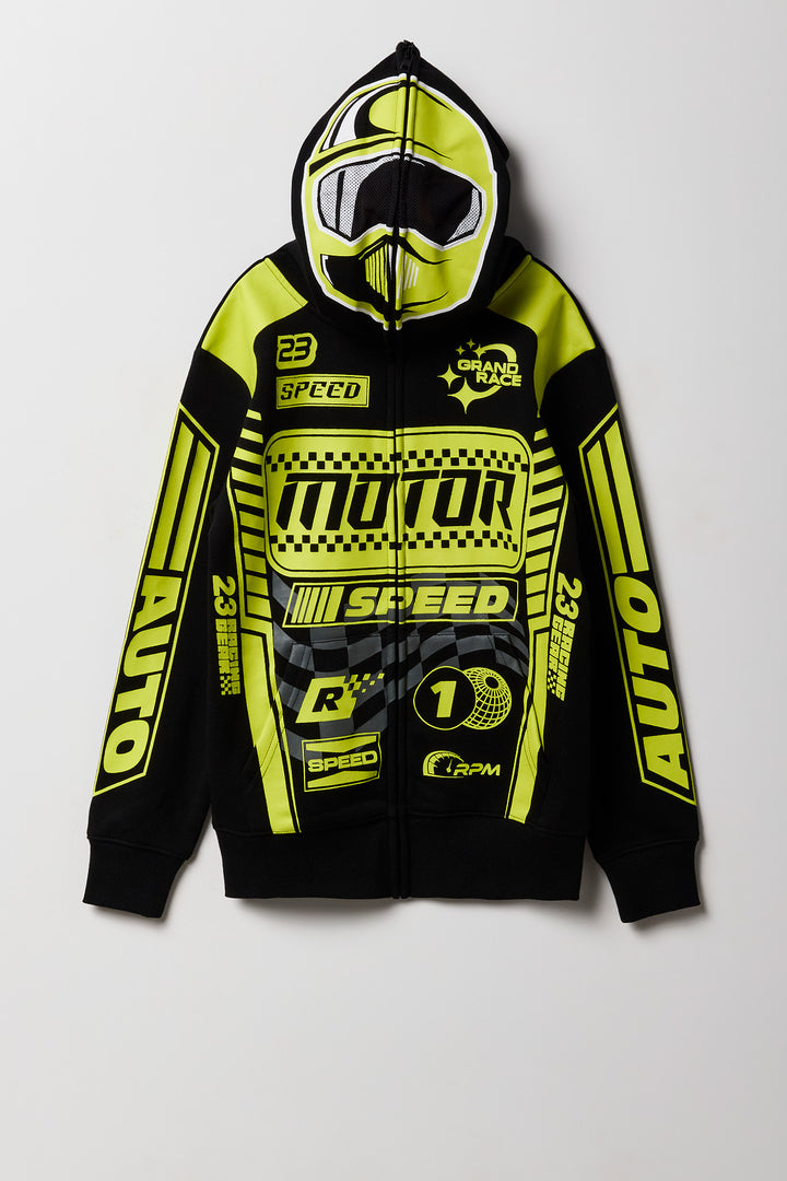 Kids Racer Full Zip Fleece Hoodie