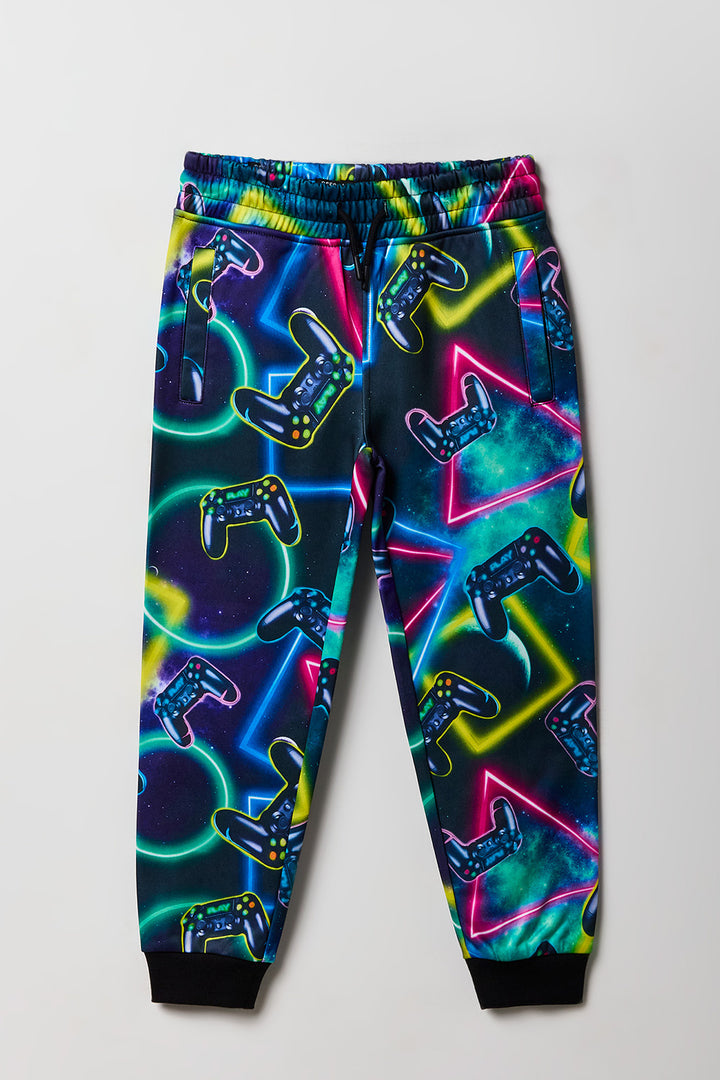 Kids Gaming Printed Fleece Jogger