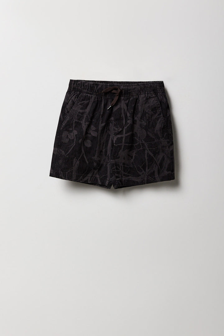 Short uni à taille coulissante pour garçon