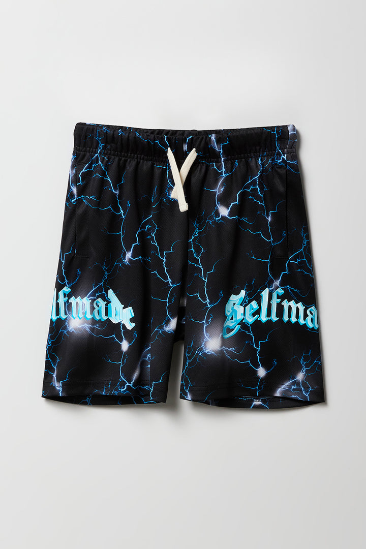 Short Active en filet imprimé pour garçon