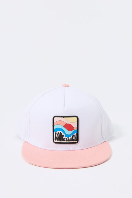 Boys Long Beach Patch Snapback Hat