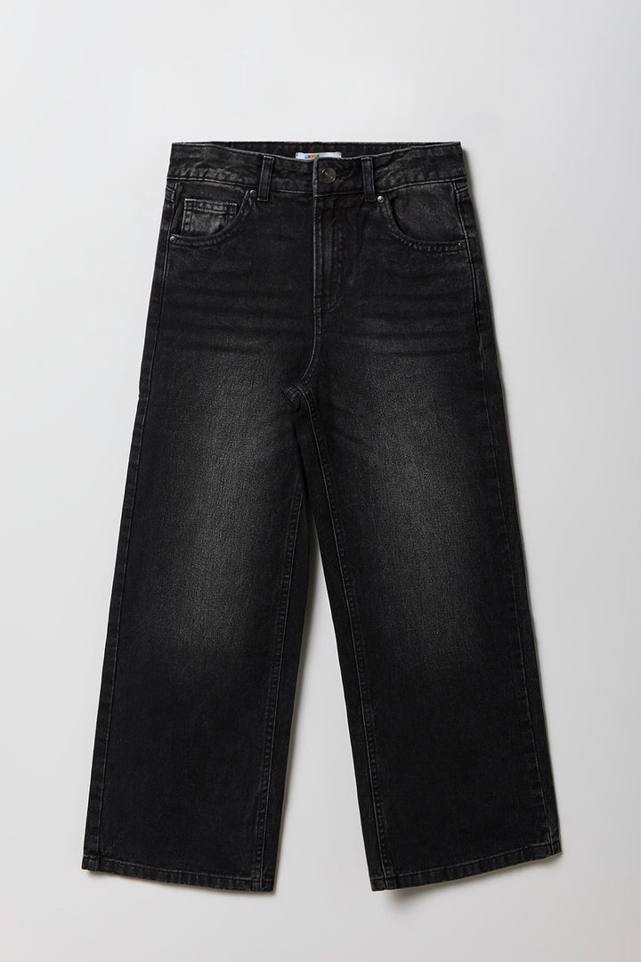 Jean de planchiste lavé avec boucle pour filles