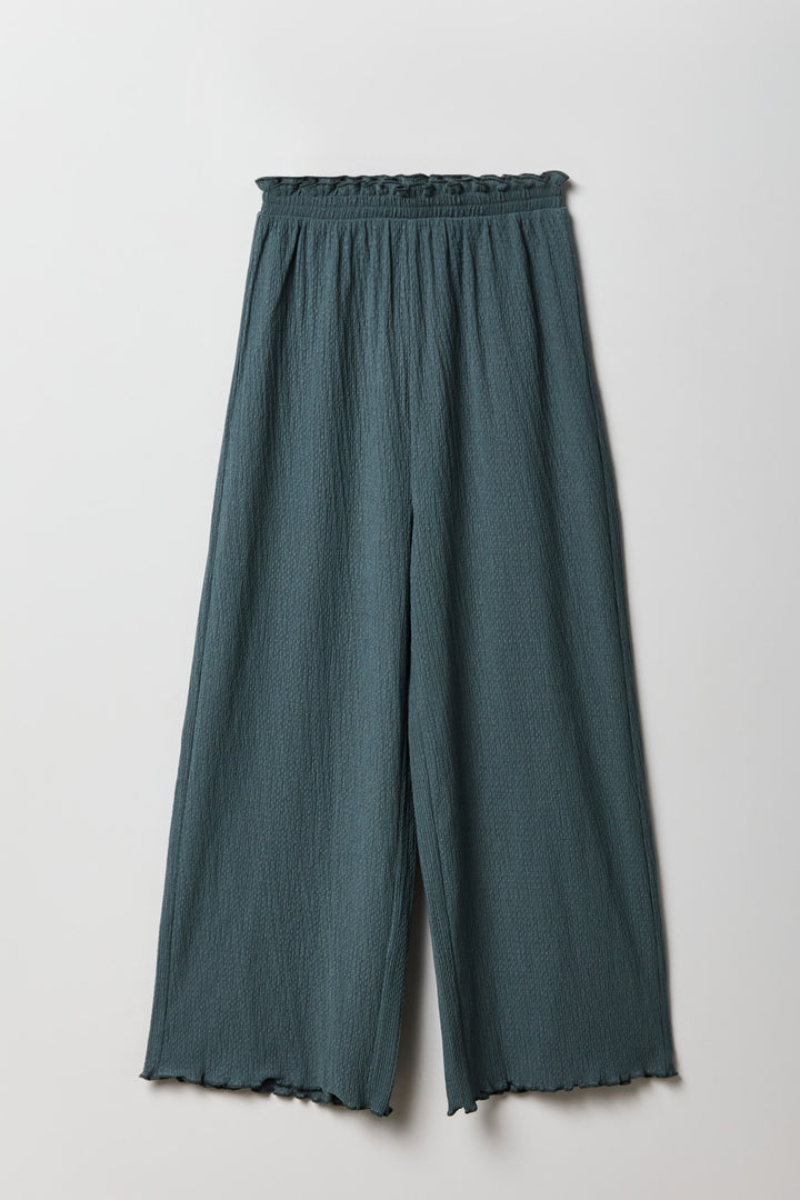 Girls Crinkle Wide Leg Pant