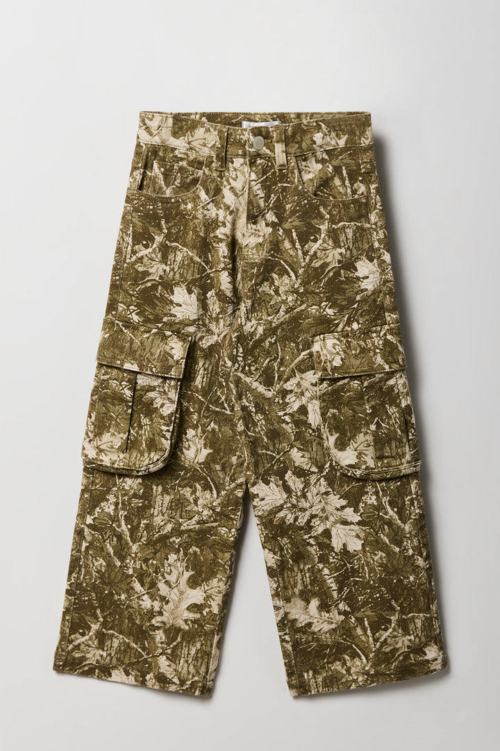 Girls Wide Leg Cargo Pant
