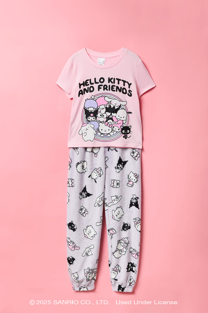 Ensemble pyjama avec t-shirt et pantalon à imprimé Hello Kitty® and Friends