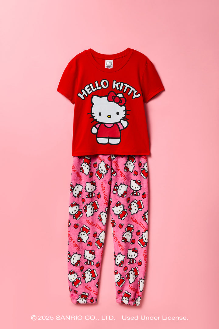 Ensemble pyjama avec t-shirt et pantalon à imprimé Hello Kitty®
