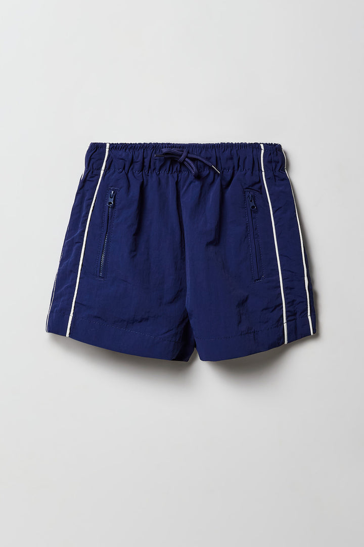 Pantalon avec passepoil et poche à glissière pour filles