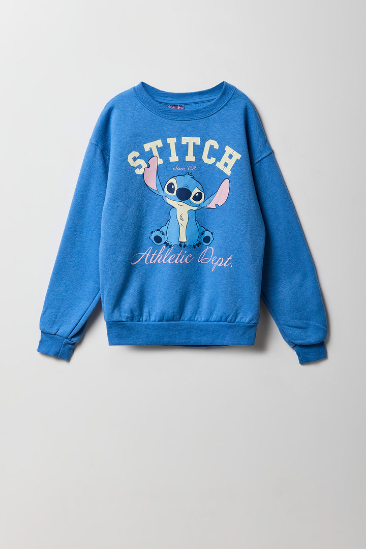 Chandail en molleton à imprimé Blue Stitch pour enfants
