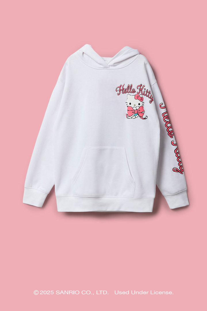 Haut à capuchon à imprimé en relief Hello Kitty® and Friends pour filles