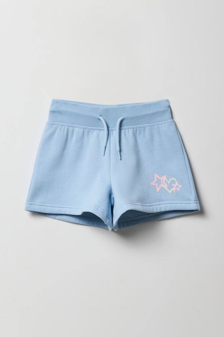 Short Active en molleton imprimé pour fille