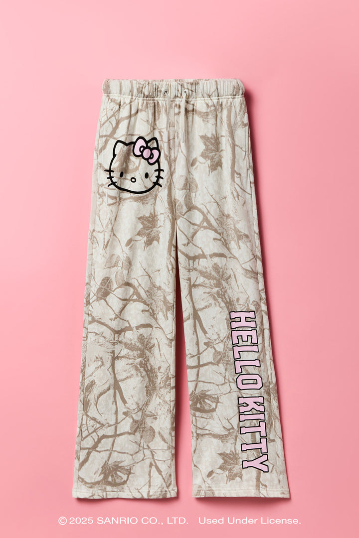 Hello Kitty® Girls Camo Fleece Sweatpant