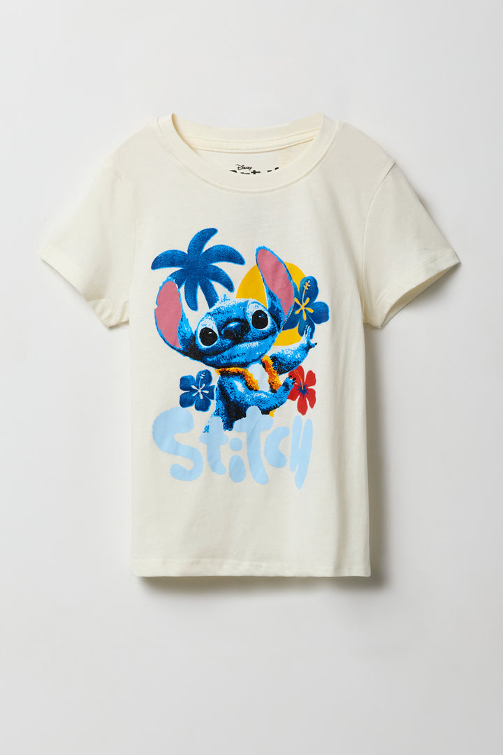 T-shirt à imprimé Hawaiian Stitch pour filles