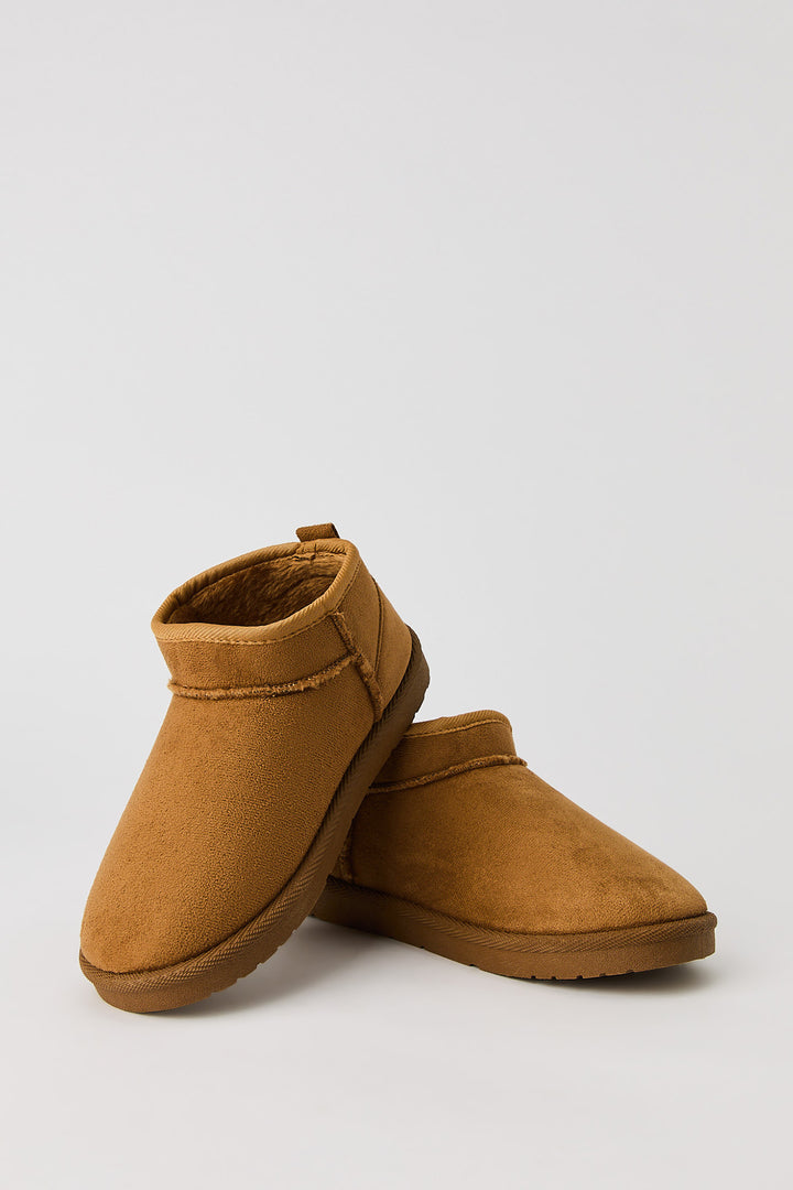 Girls Faux Fur Lined Ankle Booties