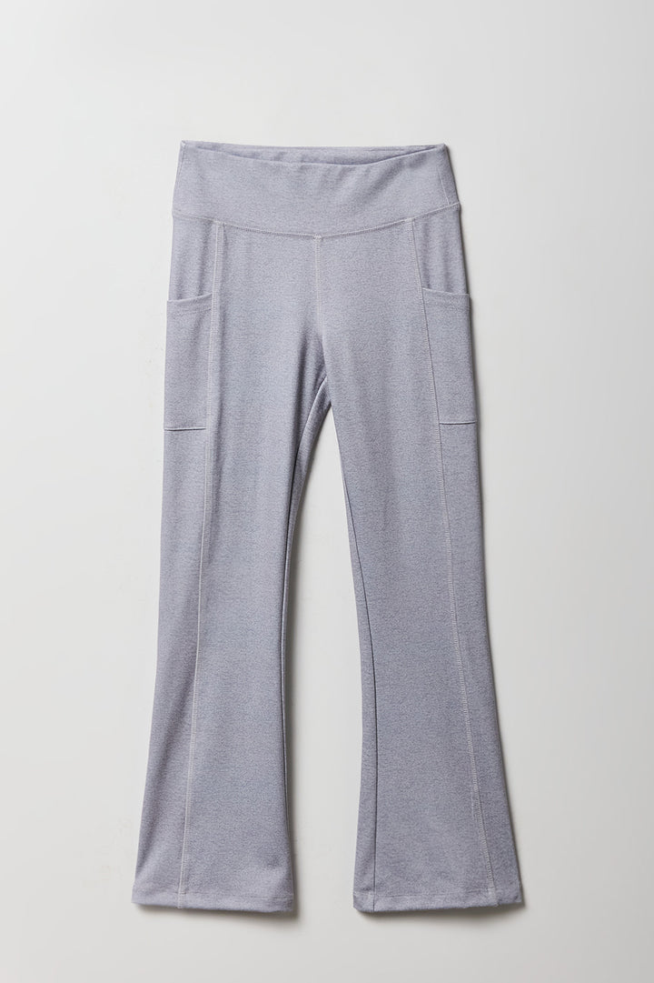 Girls Active Side Pocket Flare Pant