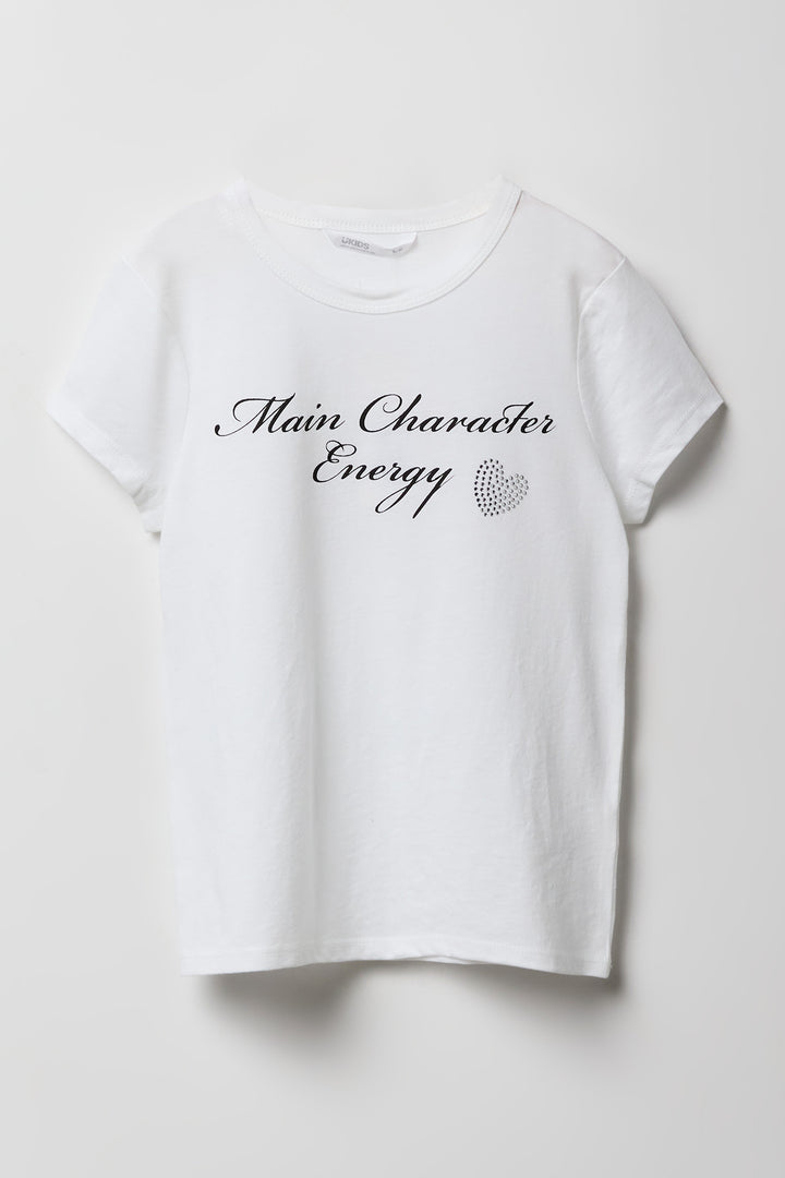 T-shirt à motif en pierres du Rhin pour filles