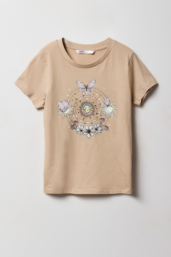 Girls Sun Graphic T-Shirt