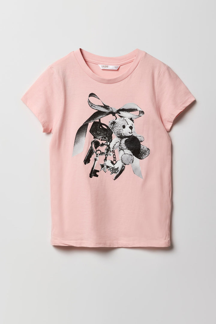 Girls Keychain Graphic T-Shirt