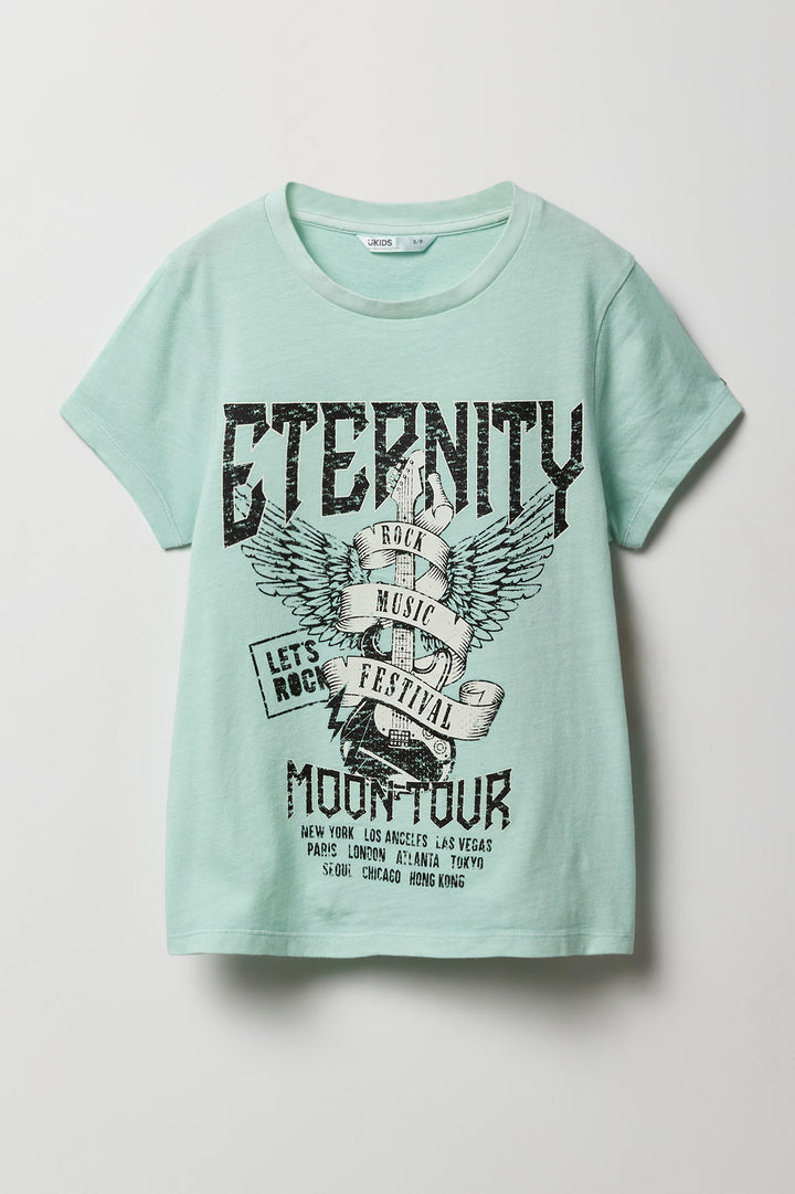 T-shirt à imprimé Rock Festival pour filles