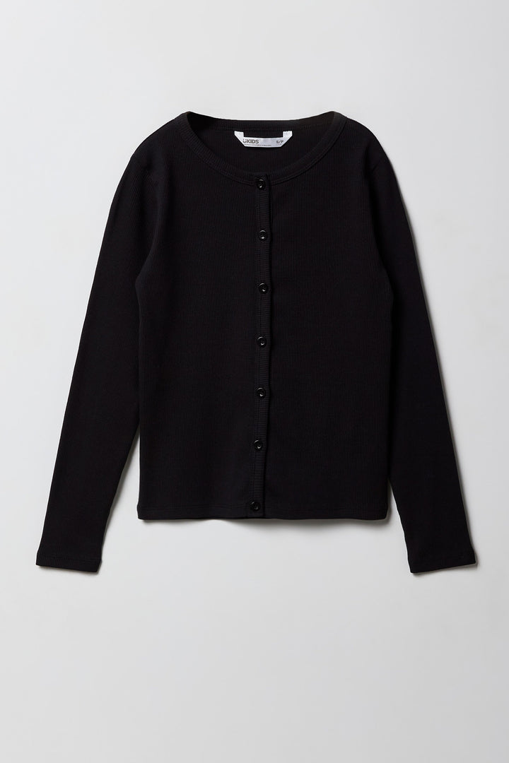 Cardigan côtelé pour filles