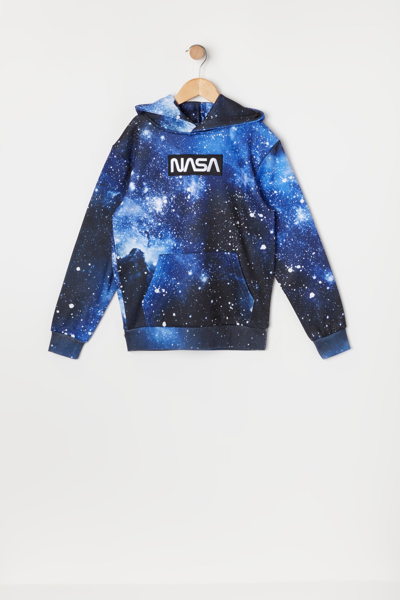 Boys Fleece Galaxy Print NASA Patch Hoodie – Urban Planet