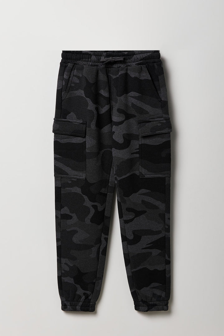 Jogger cargo en molleton classique pour garçon