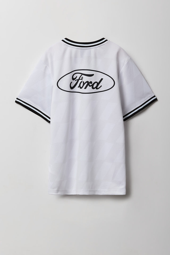 Jersey de base-ball en filet à imprimé de broderie Ford pour enfants