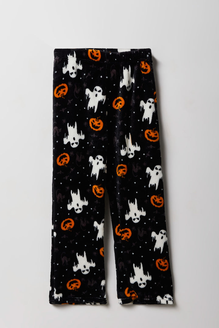 Boys Halloween Printed Plush PJ Pant